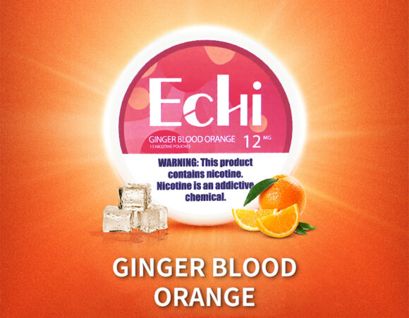 Echi Ginger Blood Orange Nicotine Pouches 12MG - Image 3