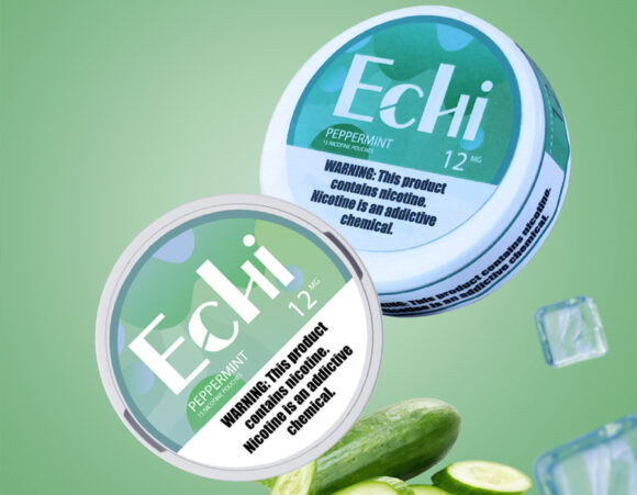 Echi Peppermint Nicotine Pouches 12MG - Image 3